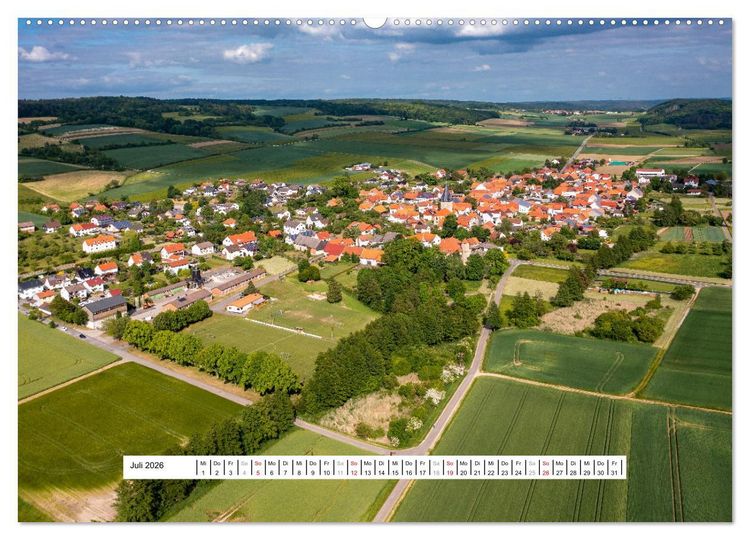 Produktbild: Die Ringgau D&ouml;rfer (hochwertiger Premium Wandkalender 2026 DIN A2 quer), Kunstdruck in Hochglanz