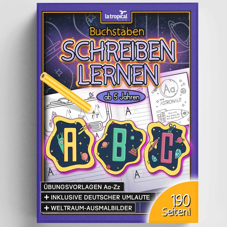Produktbild: Buchstaben schreiben lernen ab 5 Jahren