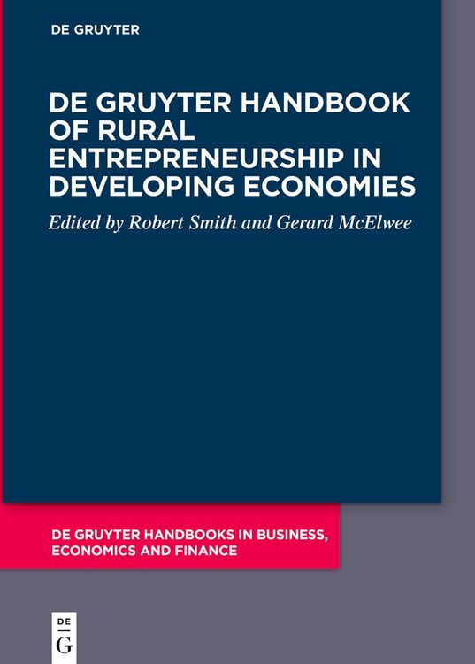 Produktbild: De Gruyter Handbook of Rural Entrepreneurship in Developing Economies
