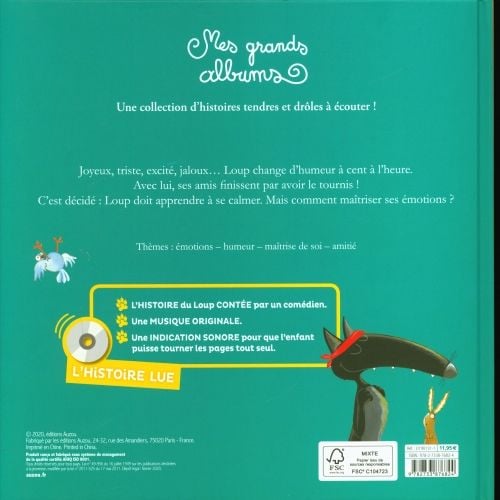 Produktbild: Le loup qui apprivoisait ses &eacute;motions + 1 CD audio