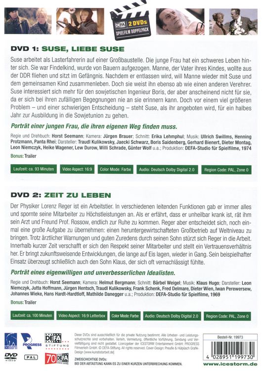 Produktbild: Suse, liebe Suse/Zeit zu leben [2 DVDs]