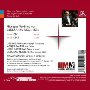 Produktbild: Norman/Muti/BR Chor und SO: Messa da Requiem