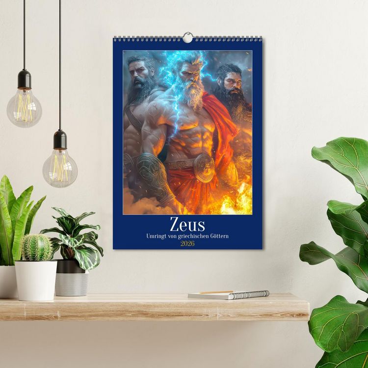 Produktbild: Zeus - Umringt von griechischen G&ouml;ttern (Wandkalender 2026 DIN A3 hoch), CALVENDO Monatskalender