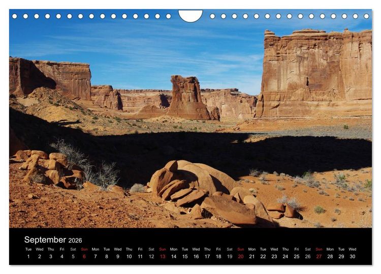 Produktbild: Spectacular Utah / UK-Version (Wall Calendar 2026 DIN A4 landscape), CALVENDO 12 Month Wall Calendar