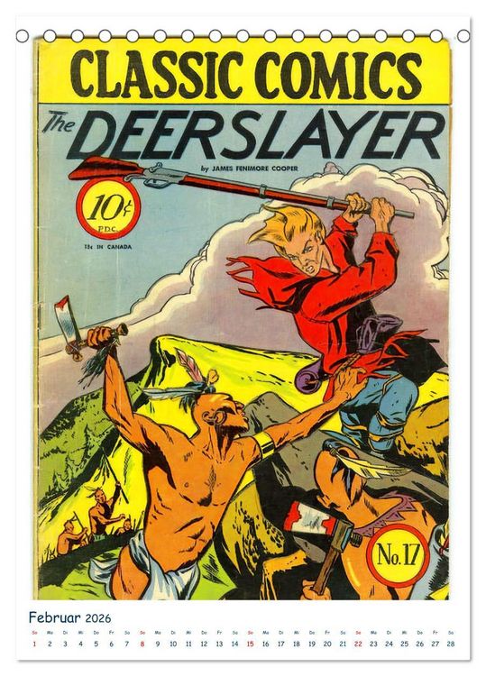 Produktbild: Historische Comichefte (Tischkalender 2026 DIN A5 hoch), CALVENDO Monatskalender