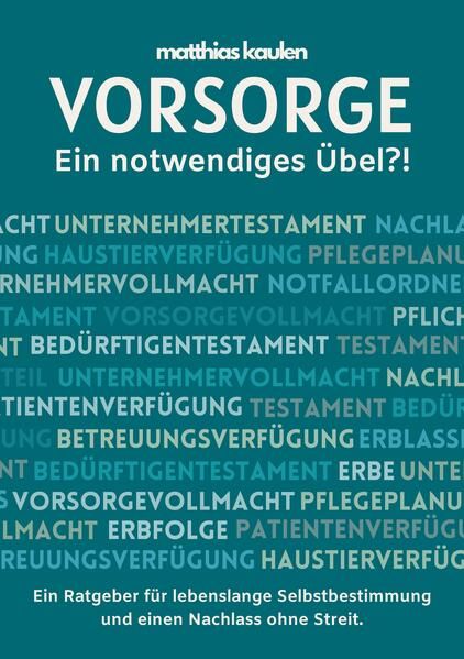 Produktbild: Vorsorge - Ein notwendiges &Uuml;bel?!