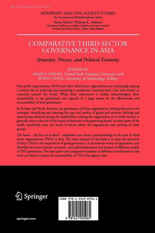 Produktbild: Comparative Third Sector Governance in Asia