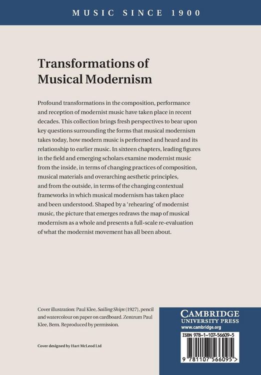 Produktbild: Transformations of Musical Modernism