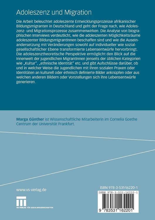 Produktbild: Adoleszenz und Migration