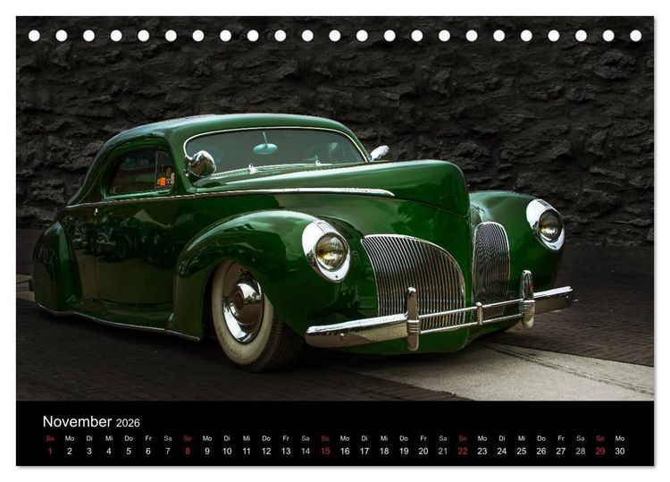 Produktbild: Custom Cars - Autos die begeistern (Tischkalender 2026 DIN A5 quer), CALVENDO Monatskalender