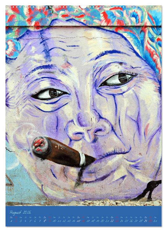 Produktbild: CUBAN GRAFITTI (hochwertiger Premium Wandkalender 2026 DIN A2 hoch), Kunstdruck in Hochglanz