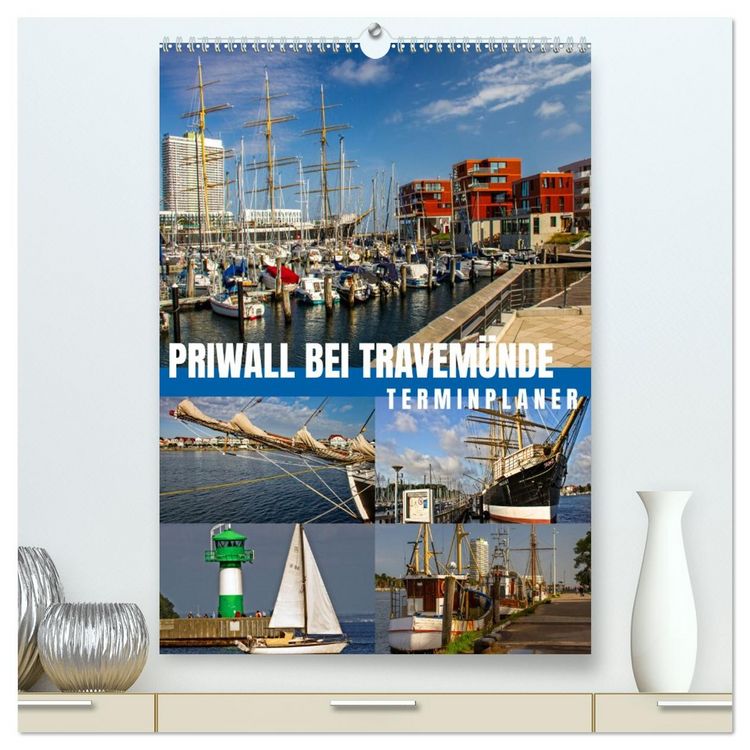 Produktbild: Priwall bei Travem&uuml;nde &ndash; Terminplaner (hochwertiger Premium Wandkalender 2026 DIN A2 hoch), Kunstdruck in Hochglanz