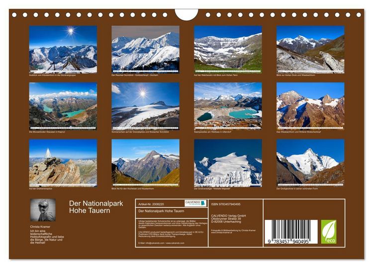 Produktbild: Der Nationalpark Hohe Tauern (Wandkalender 2026 DIN A4 quer), CALVENDO Monatskalender