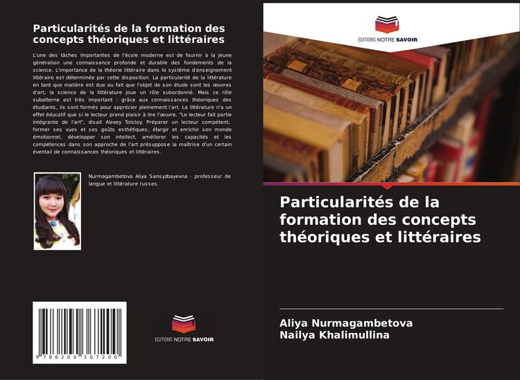 Produktbild: Particularit&eacute;s de la formation des concepts th&eacute;oriques et litt&eacute;raires