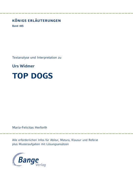Produktbild: Top Dogs von Urs Widmer