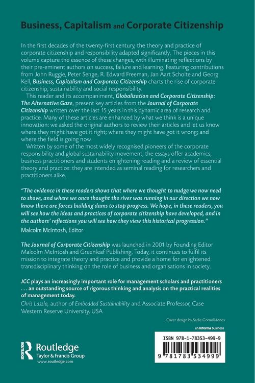 Produktbild: Business, Capitalism and Corporate Citizenship
