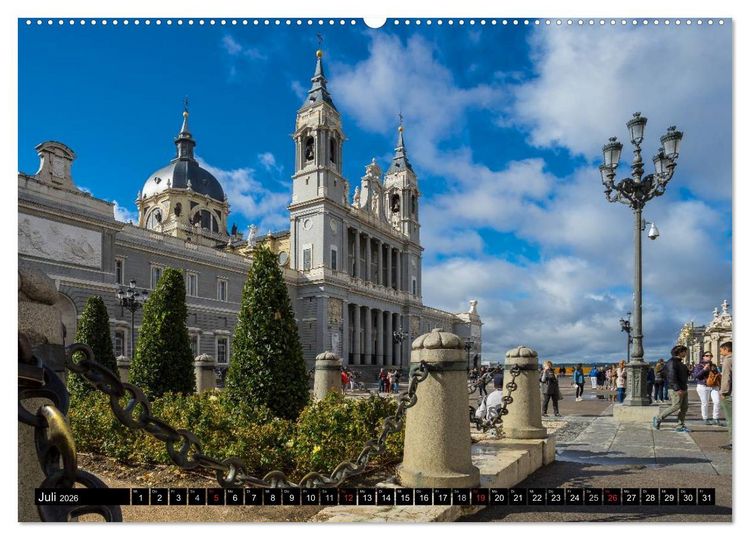 Produktbild: Metropole Madrid (hochwertiger Premium Wandkalender 2026 DIN A2 quer), Kunstdruck in Hochglanz