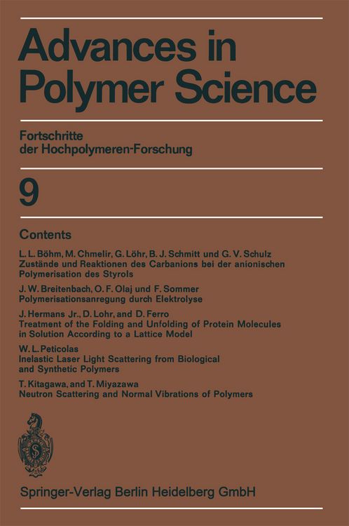 Produktbild: Advances in Polymer Science