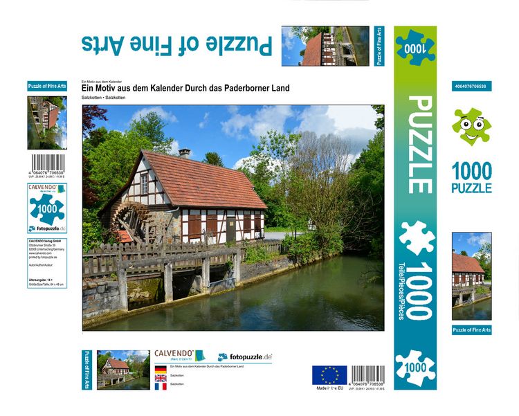 Produktbild: CALVENDO Puzzle Ein Motiv aus dem Kalender Durch das Paderborner Land | 1000 Teile Lege-Gr&ouml;&szlig;e 64x48cm Foto-Puzzle f&uuml;r gl&uuml;ckliche Stunden
