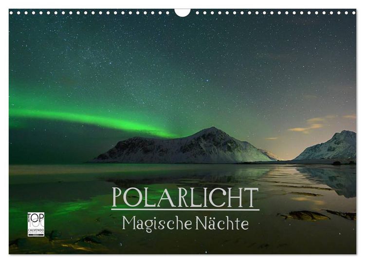Produktbild: Magische N&auml;chte - POLARLICHT (Wandkalender 2026 DIN A3 quer), CALVENDO Monatskalender