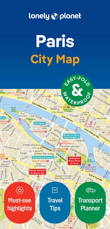 Produktbild: Lonely Planet Paris City Map