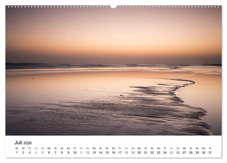 Produktbild: K&uuml;sten - Kunst der Meere (Wandkalender 2026 DIN A2 quer), CALVENDO Monatskalender