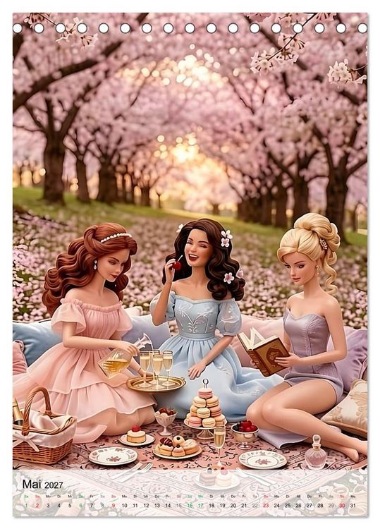 Produktbild: Fabulous Dolls &ndash; Im Hier und Jetzt (Tischkalender 2027 DIN A5 hoch), CALVENDO Monatskalender