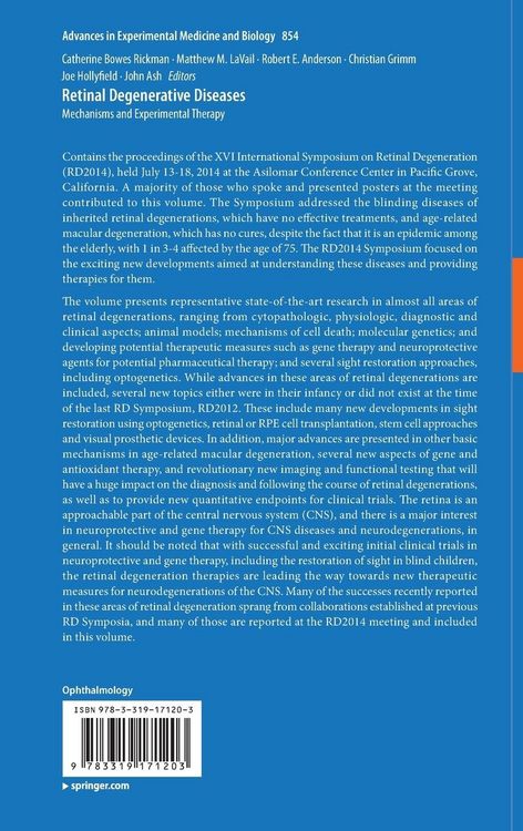 Produktbild: Retinal Degenerative Diseases