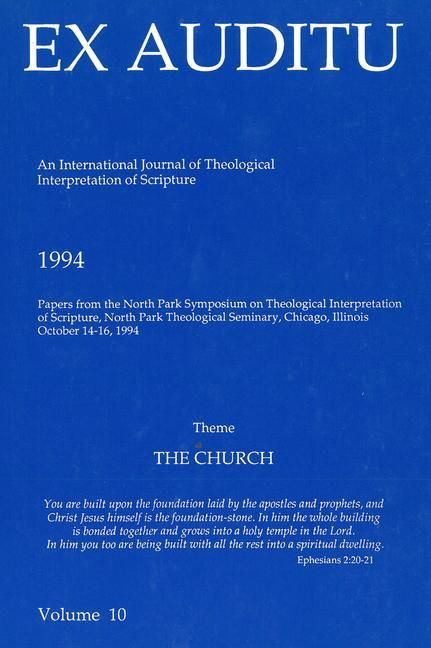 Produktbild: Ex Auditu - Volume 10: An International Journal for the Theological Interpretation of Scripture