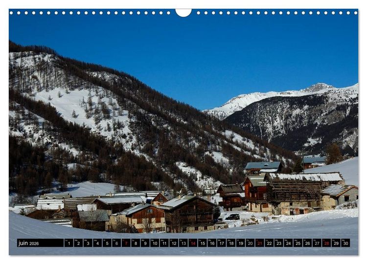 Produktbild: Neige sur les Hautes Alpes (Calendrier mural 2026 DIN A3 vertical), CALVENDO calendrier mensuel