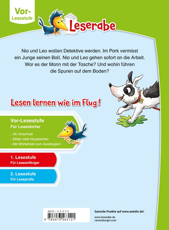 Produktbild: Leserabe Vor-Lesestufe - Die Stadtpark-Detektive