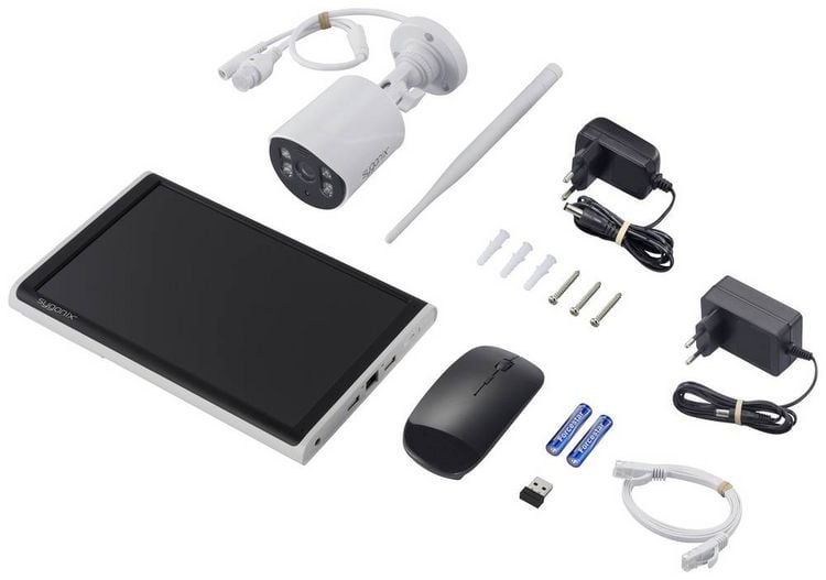 Produktbild: Sygonix SY-5046554 Funk-&Uuml;berwachungskamera-Set 8-Kanal mit 1 Kamera 1920 x 1080 Pixel 2.4 GHz