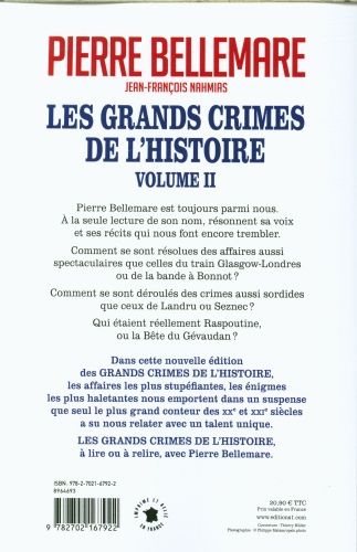 Produktbild: Les grands crimes de l'histoire