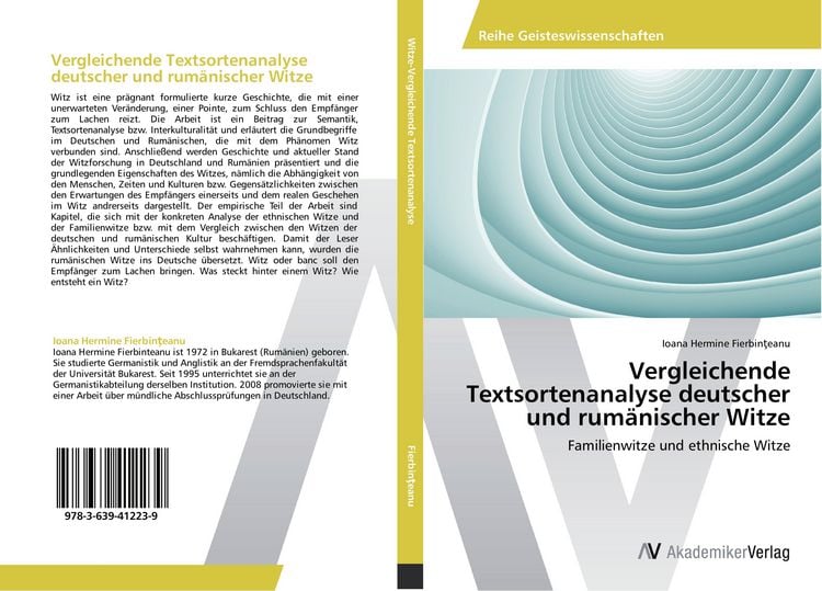 Produktbild: Vergleichende Textsortenanalyse deutscher und rum&auml;nischer Witze