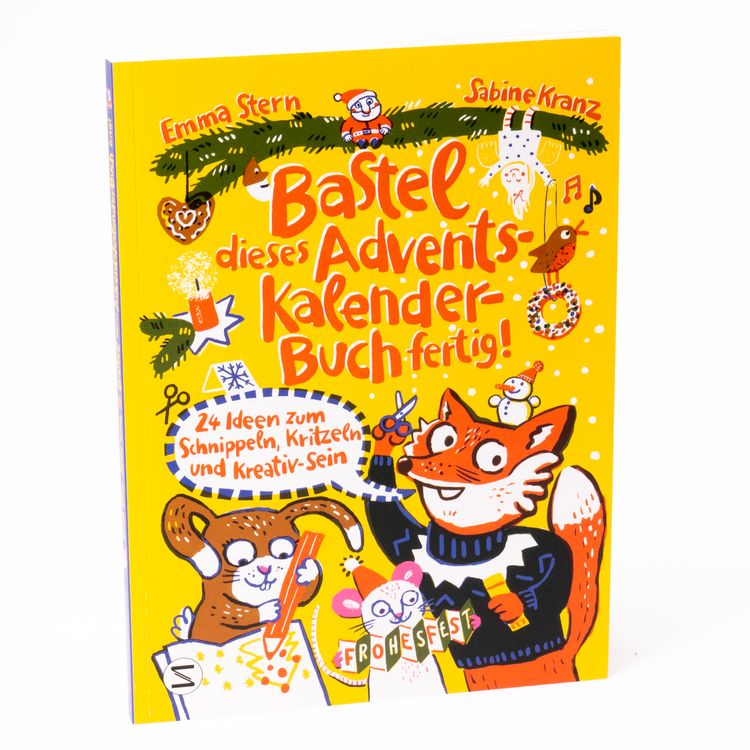 Produktbild: Bastel dieses Adventskalenderbuch fertig - 24 Ideen zum Schnippeln, Kritzeln und Kreativ-Sein