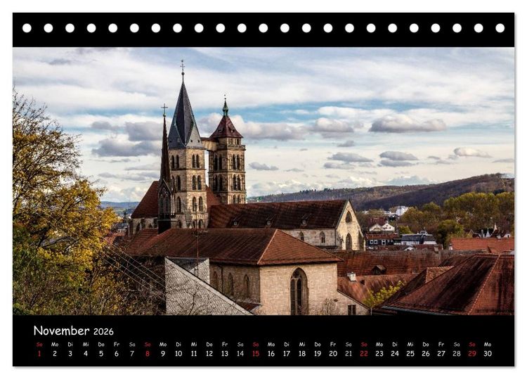 Produktbild: Esslingen am Neckar - Vom Mittelalter in die Moderne (Tischkalender 2026 DIN A5 quer), CALVENDO Monatskalender
