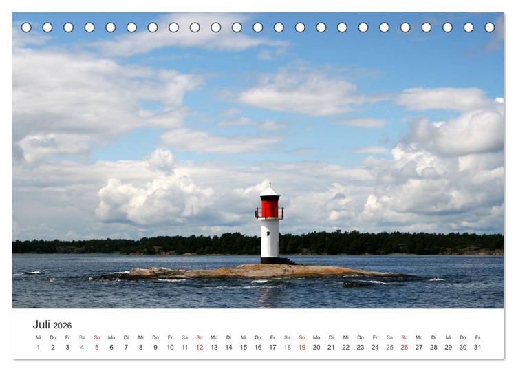 Produktbild: Leuchtt&uuml;rme und Leuchtfeuer an der Ostsee (Tischkalender 2026 DIN A5 quer), CALVENDO Monatskalender