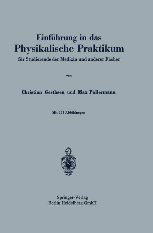 Produktbild: Einf&uuml;hrung in das Physikalische Praktikum