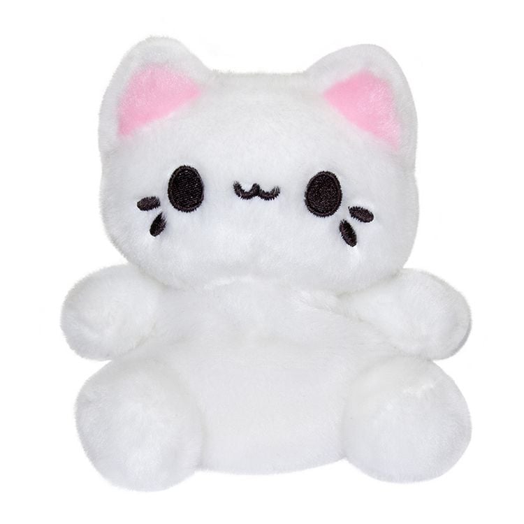 Produktbild: Aurora 44538 - Tasty Peach Custard Meowchi Palm Pals, wei&szlig;, Pl&uuml;schtier, ca.13 cm