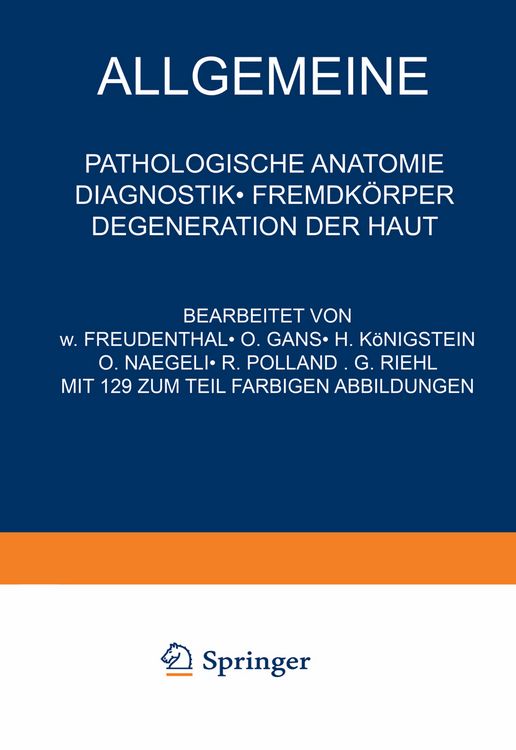 Produktbild: Allgemeine Pathologische Anatomie Diagnostik &middot; Fremdk&ouml;rper Degeneration der Haut