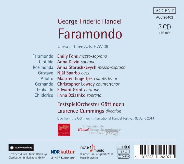 Produktbild: Handel: Faramondo Hwv39