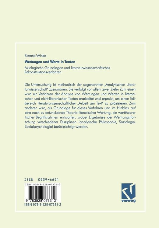 Produktbild: Wertungen und Werte in Texten