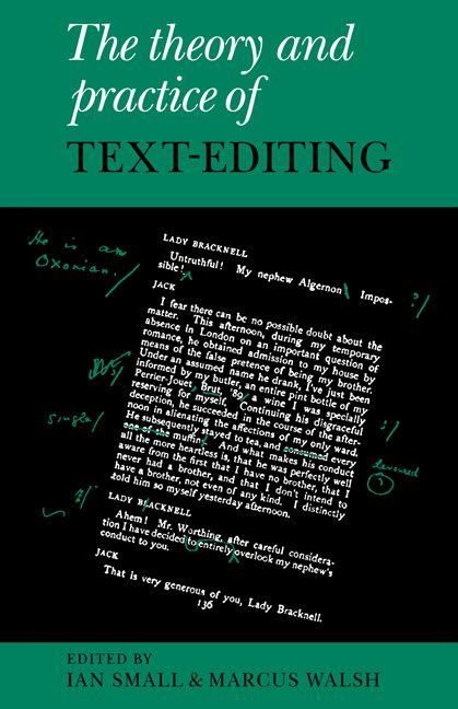 Produktbild: The Theory and Practice of Text-Editing