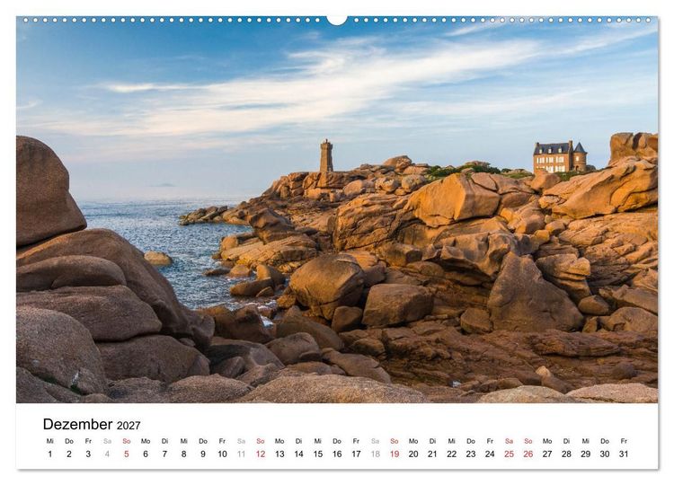 Produktbild: Bretonische Impressionen (Wandkalender 2027 DIN A2 quer), CALVENDO Monatskalender
