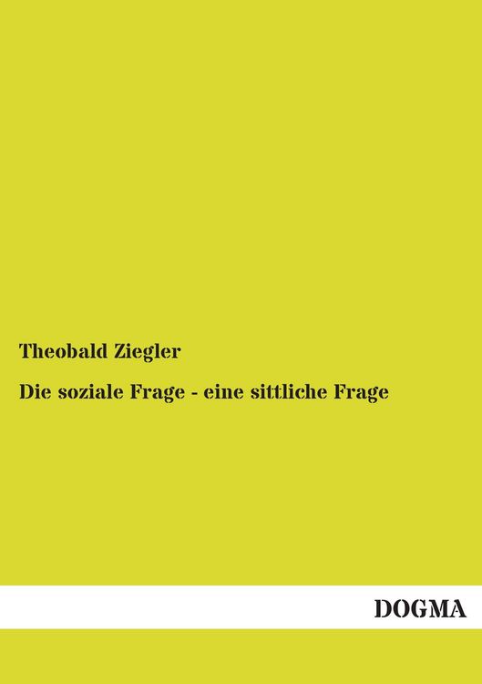 Produktbild: Die soziale Frage - eine sittliche Frage