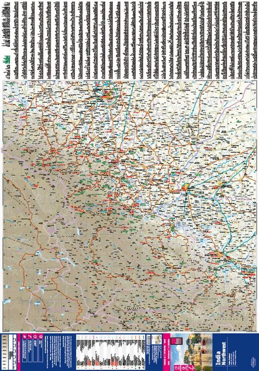 Produktbild: Reise Know-How Landkarte Indien, Nordwest / India, Northwest (1:1.300.000)