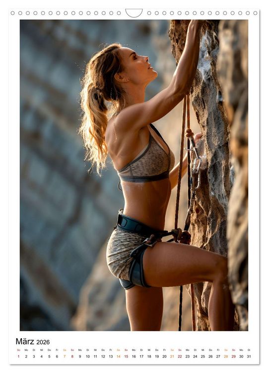 Produktbild: Klettern - cooler Sport (Wandkalender 2026 DIN A3 hoch), CALVENDO Monatskalender