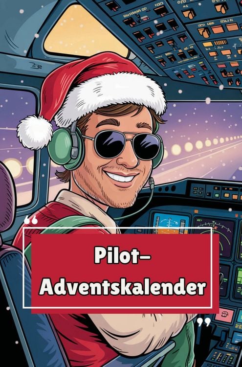 Produktbild: Cockpit-Adventskalender - Das Geschenk f&uuml;r Pilot:innen & Vielflieger - 24 Tage voller Humor, Reisewissen & R&auml;tsel