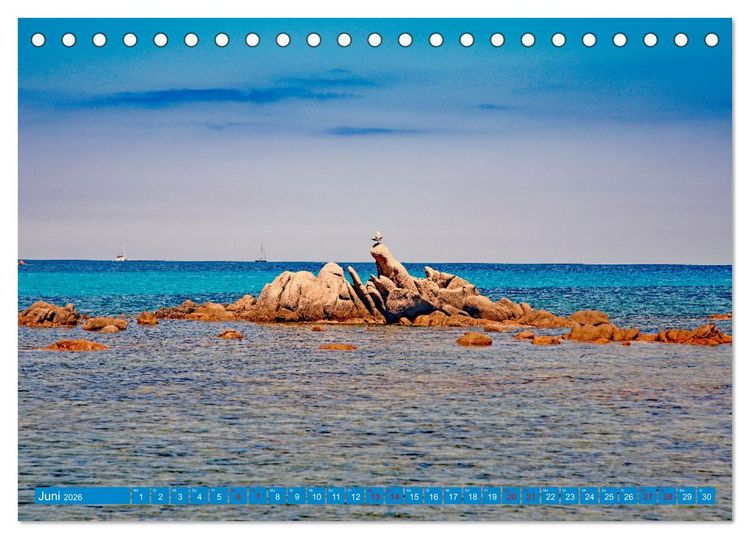 Produktbild: Traumhaftes Sardinien (Tischkalender 2026 DIN A5 quer), CALVENDO Monatskalender