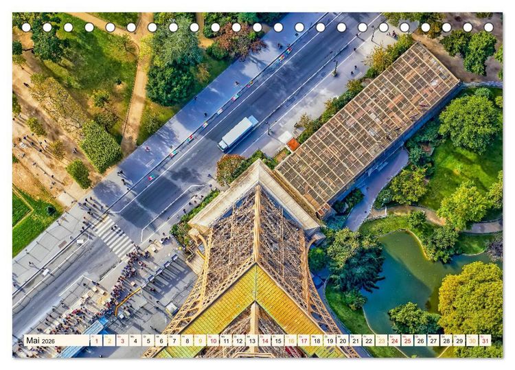 Produktbild: Eiffelturm - Ikone der Architektur (Tischkalender 2026 DIN A5 quer), CALVENDO Monatskalender